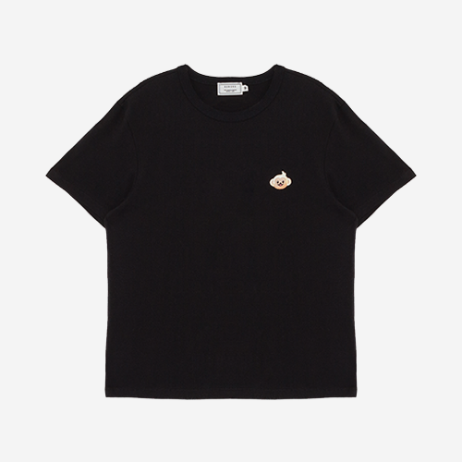 바몽 패치 클래식 티셔츠 (블랙) - 여성용
