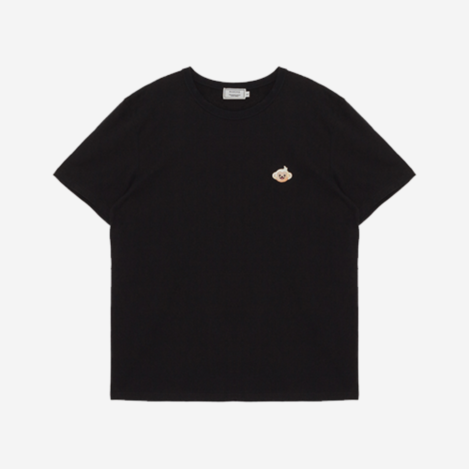 바몽 패치 클래식 티셔츠 (블랙) - 남성용